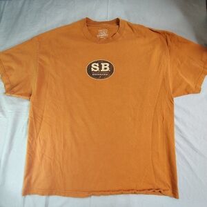 Long‎ Rock Snow Basin Utah T-Shirt Size 2XL Orange Skiing Powder Logo